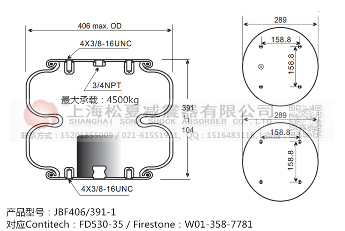 JBF406/391-2橡膠<a href='http://m.ming1688.cn/' target='_blank'><u>空氣彈簧</u></a>